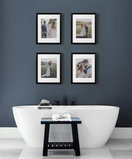 Kate and Laurel 11" x 14" Adlynn Photo Frame 8" x 10" with Mat